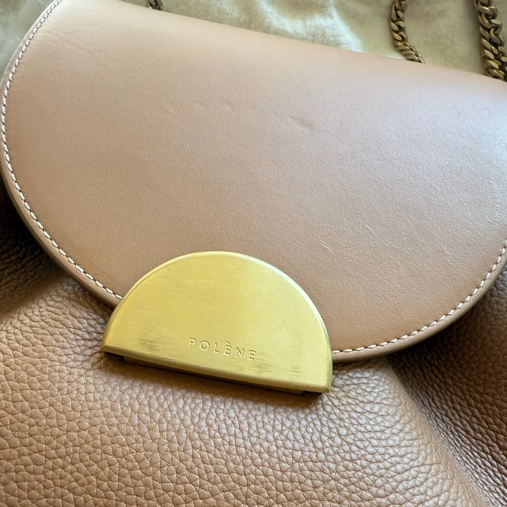Polene Tan Leather Bag - Picture 6 of 11